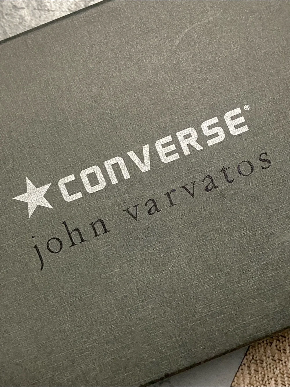 John Varvatos RARE Multi Eyelets OXO Sage Canvas Low Top Sneakers Black Laces